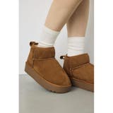 BEG | 厚底ムートンショートブーツ | AZUL BY MOUSSY