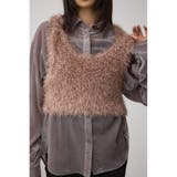 PNK | バックオープンポンポンヤーンベスト | AZUL BY MOUSSY