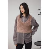 バックオープンポンポンヤーンベスト | AZUL BY MOUSSY | 詳細画像13 