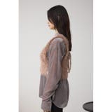 バックオープンポンポンヤーンベスト | AZUL BY MOUSSY | 詳細画像16 