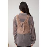 バックオープンポンポンヤーンベスト | AZUL BY MOUSSY | 詳細画像17 