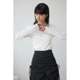 ダイヤネック長袖リブトップス | AZUL BY MOUSSY | 詳細画像3