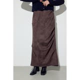 BRN | フェイクスエードタックスカート | AZUL BY MOUSSY