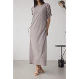 L/GRY1 | サイドシャーリングワンピース | AZUL BY MOUSSY