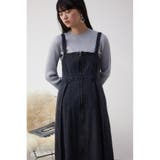 フロントジップデニムジャンパースカート | AZUL BY MOUSSY | 詳細画像3 