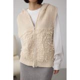 IVOY3 | ZIPフーディループニットベスト | AZUL BY MOUSSY