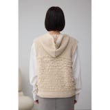 ZIPフーディループニットベスト | AZUL BY MOUSSY | 詳細画像7 