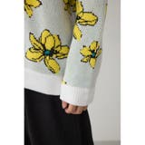 フラワーダブルジャガードニット | AZUL BY MOUSSY | 詳細画像11