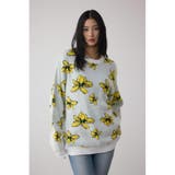 フラワーダブルジャガードニット | AZUL BY MOUSSY | 詳細画像1