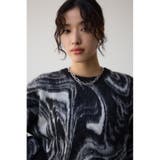 マーブルクロップドジャガードニット | AZUL BY MOUSSY | 詳細画像1