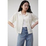 COTTON MESH HALF SLEEVE SHIRT | AZUL BY MOUSSY | 詳細画像3