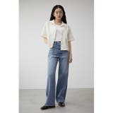 COTTON MESH HALF SLEEVE SHIRT | AZUL BY MOUSSY | 詳細画像4