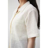 COTTON MESH HALF SLEEVE SHIRT | AZUL BY MOUSSY | 詳細画像9