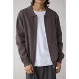 D/GRY3 | ジップアップ襟付きニットカーディガン | AZUL BY MOUSSY
