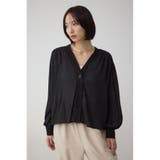 リブ付きシャツカーディガン | AZUL BY MOUSSY | 詳細画像3 