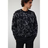 シルバー総柄ニットトップス | AZUL BY MOUSSY | 詳細画像12 