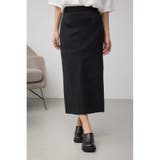 BLK | フェイクスエード/フェイクレザータイトスカート | AZUL BY MOUSSY