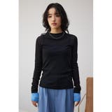 レイヤードカフロングシアートップス | AZUL BY MOUSSY | 詳細画像15 