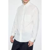 WHT | フレンチリネンCOOLMAXストライプシャツ | AZUL BY MOUSSY