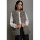 プードルフェイクファーベスト | AZUL BY MOUSSY | 詳細画像20 