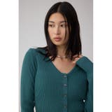 Vネックリブニットカーディガン | AZUL BY MOUSSY | 詳細画像13 
