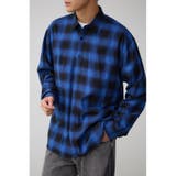 柄BLU5 | オンブレーチェックシャツ | AZUL BY MOUSSY