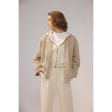 BEG | コットンリネンプリーツブルゾン | AZUL BY MOUSSY