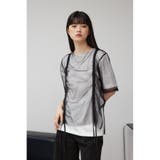 チュールレイヤードドロストトップス | AZUL BY MOUSSY | 詳細画像12 