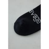 ジャガードロゴアングルソックス | AZUL BY MOUSSY | 詳細画像10 