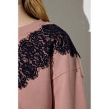 バイカラーレースクルーネックスウェット | AZUL BY MOUSSY | 詳細画像21 