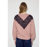 バイカラーレースクルーネックスウェット | AZUL BY MOUSSY | 詳細画像18 