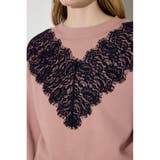 バイカラーレースクルーネックスウェット | AZUL BY MOUSSY | 詳細画像19 