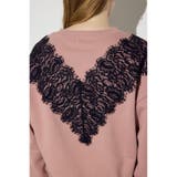 バイカラーレースクルーネックスウェット | AZUL BY MOUSSY | 詳細画像20 