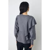 サイドラッフルペプラムニットトップス | AZUL BY MOUSSY | 詳細画像20 