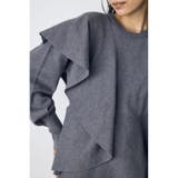 サイドラッフルペプラムニットトップス | AZUL BY MOUSSY | 詳細画像22 