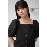 シアーチェックスリーブブラウス | AZUL BY MOUSSY | 詳細画像12