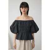 パフショルダー2WAYブラウス | AZUL BY MOUSSY | 詳細画像28