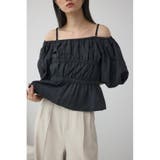 パフショルダー2WAYブラウス | AZUL BY MOUSSY | 詳細画像14 