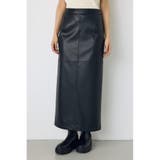 フェイクレザー/スエードパネル切替タイトスカート | AZUL BY MOUSSY | 詳細画像13 