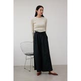 ソフトタッチギャザーワイドパンツ | AZUL BY MOUSSY | 詳細画像3 