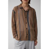 柄BEG5 | メッシュ開襟長袖シャツ | AZUL BY MOUSSY