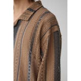 メッシュ開襟長袖シャツ | AZUL BY MOUSSY | 詳細画像30