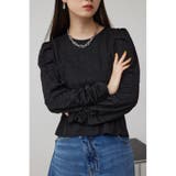 BLK | フクレジャガードトップス | AZUL BY MOUSSY