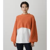 SHORT KNIT SET TOPS 2 | AZUL BY MOUSSY | 詳細画像25