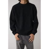 BLK | ワッフル編みマットモールニット | AZUL BY MOUSSY