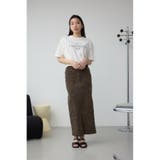 AZUL DENIM レオパードハイウエストスカート | AZUL BY MOUSSY | 詳細画像4