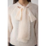 ボウタイデザインニットトップス | AZUL BY MOUSSY | 詳細画像8 