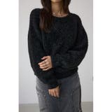 BLK | ラメシャギーニットトップス | AZUL BY MOUSSY