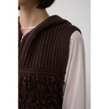 ZIPフーディループニットベスト | AZUL BY MOUSSY | 詳細画像21 