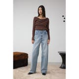 AZUL DENIM ラインストーンワイドデニム | AZUL BY MOUSSY | 詳細画像4 